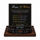 Birthday Gift for Men | Bracelet with Milestone Year Card