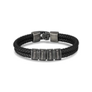 Engraved Men's Leather Bracelet | Custom with 1-4 Names 4 NO card ($0)