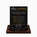 Birthday Gift for Men | Bracelet with Milestone Year Card