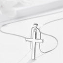 To My Husband / To My Man Cross Pendant Necklace | Stainless Steel