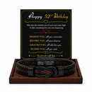 Birthday Gift for Men | Bracelet with Milestone Year Card