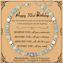 Birthday Gifts For Women - Moonstone Bracelet Gift for Her 52nd Birthday