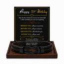Birthday Gift for Men | Bracelet with Milestone Year Card