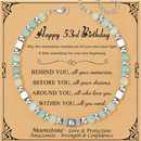 Birthday Gifts For Women - Moonstone Bracelet Gift for Her 53rd Birthday