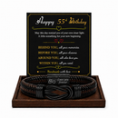 Birthday Gift for Men | Bracelet with Milestone Year Card