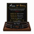 Birthday Gift for Men | Bracelet with Milestone Year Card