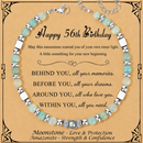 Birthday Gifts For Women - Moonstone Bracelet Gift for Her 56th Birthday