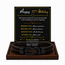 Birthday Gift for Men | Bracelet with Milestone Year Card
