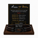 Birthday Gift for Men | Bracelet with Milestone Year Card