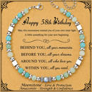 Birthday Gifts For Women - Moonstone Bracelet Gift for Her 58th Birthday