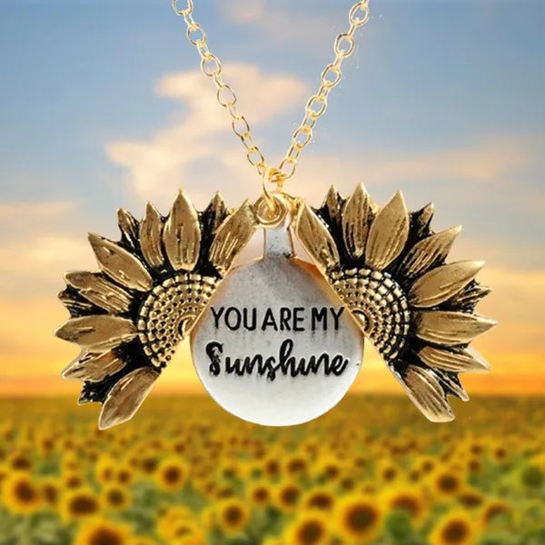 'You Are My Sunshine' Sunflower Necklace | To My Daugther/Granddaughter/Partner