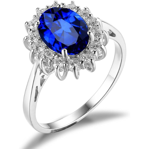 Princess Diana’s Sapphire Ring | Solid S925 Sterling Silver