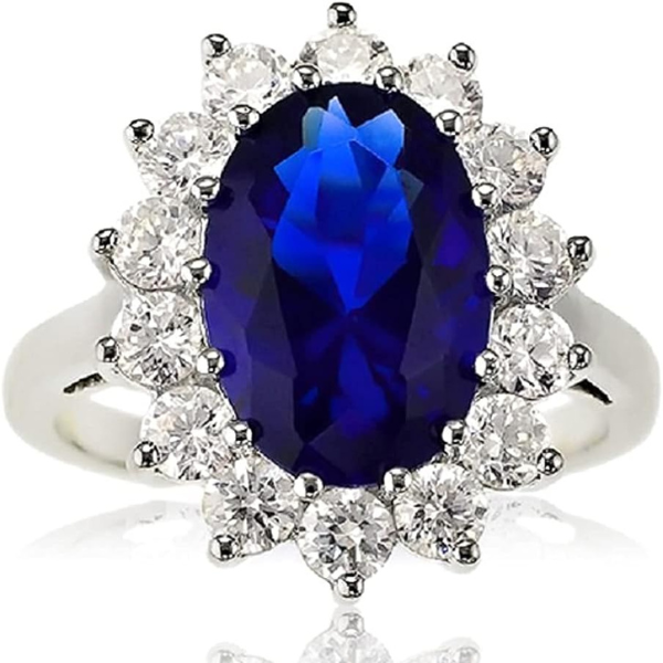 Princess Diana’s Sapphire Ring | Solid S925 Sterling Silver