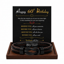 Birthday Gift for Men | Bracelet with Milestone Year Card