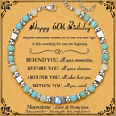 Birthday Gifts For Women - Moonstone Bracelet Gift for Her 60th Birthday