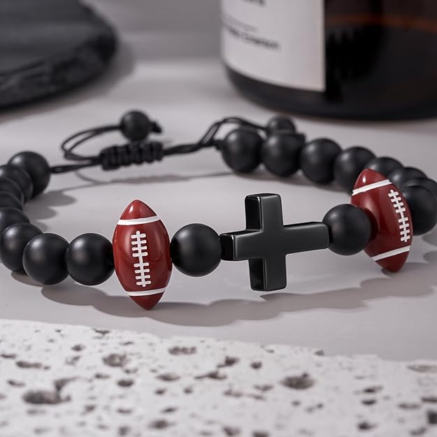 Baseball/Football/Basketball/Soccer Bracelet for Men, Son, Grandson