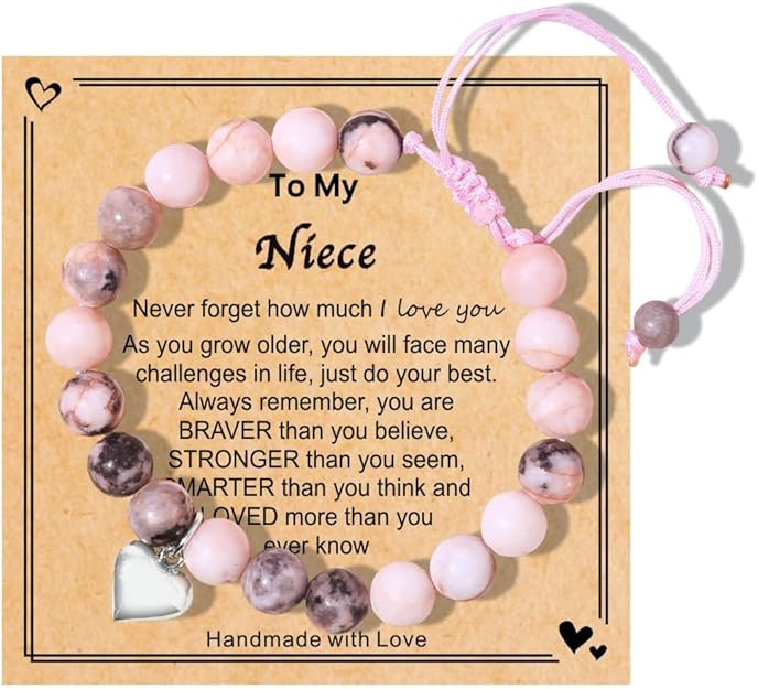 "To My Niece" Bracelet | Natural Stone Beads Gemstone