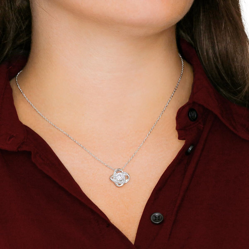 Daughter/Granddaughter Necklace | 14K White Gold W/ Zirconia & Gift Box