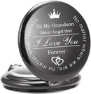 Engraved Pocket Watch W/ Chain For Grandson