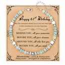 Birthday Gifts for Women | Moonstone Bracelet with Message Card 61th Birthday
