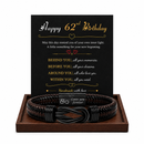 Birthday Gift for Men | Bracelet with Milestone Year Card