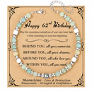 Birthday Gifts for Women | Moonstone Bracelet with Message Card 62th Birthday