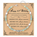 Birthday Gifts for Women | Moonstone Bracelet with Message Card 63th Birthday