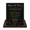 Birthday Gift for Men | Bracelet with Milestone Year Card