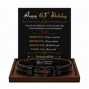 Birthday Gift for Men | Bracelet with Milestone Year Card