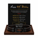 Birthday Gift for Men | Bracelet with Milestone Year Card