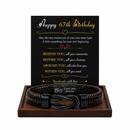 Birthday Gift for Men | Bracelet with Milestone Year Card
