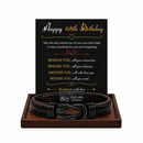 Birthday Gift for Men | Bracelet with Milestone Year Card
