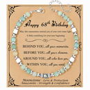 Birthday Gifts for Women | Moonstone Bracelet with Message Card 68th Birthday
