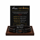 Birthday Gift for Men | Bracelet with Milestone Year Card