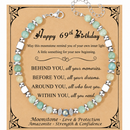 Birthday Gifts for Women | Moonstone Bracelet with Message Card 69th Birthday
