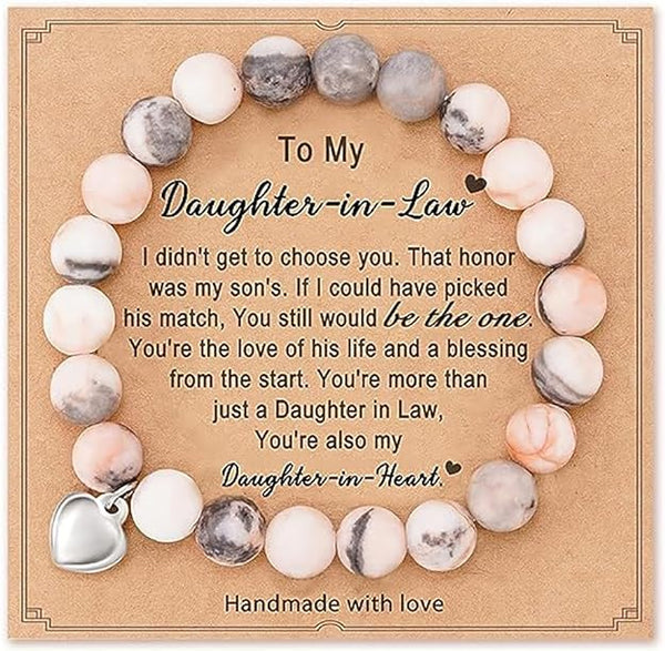 'To My Daughter-In-Law' Bracelet | Made Of Natural Stone