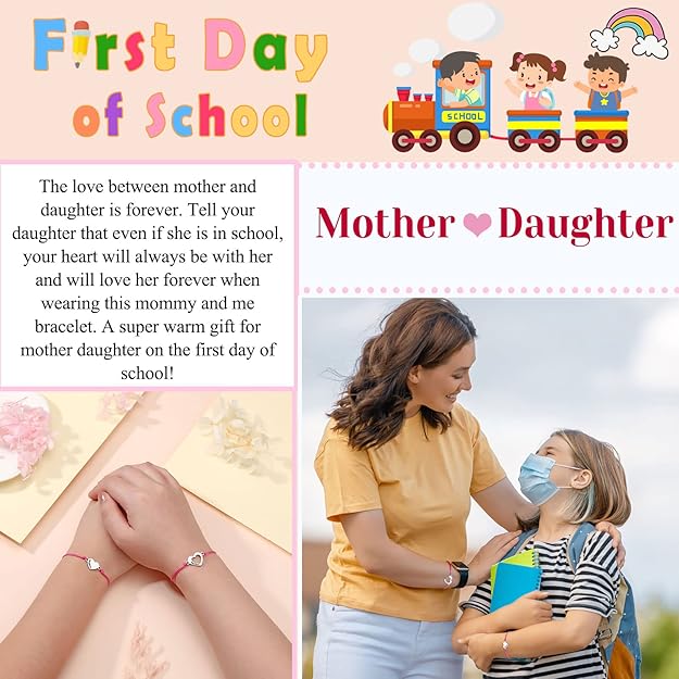 Matching Mother Daughter Bracelets | First Day Of Kindergarten & Back To School