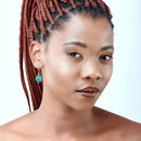 Turquoise Earrings | Sterling Silver & Natural Turquoise Stone