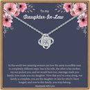 To My Daughter-In-Law Necklace | 14K White Gold W/ Zirconia & Gift Box