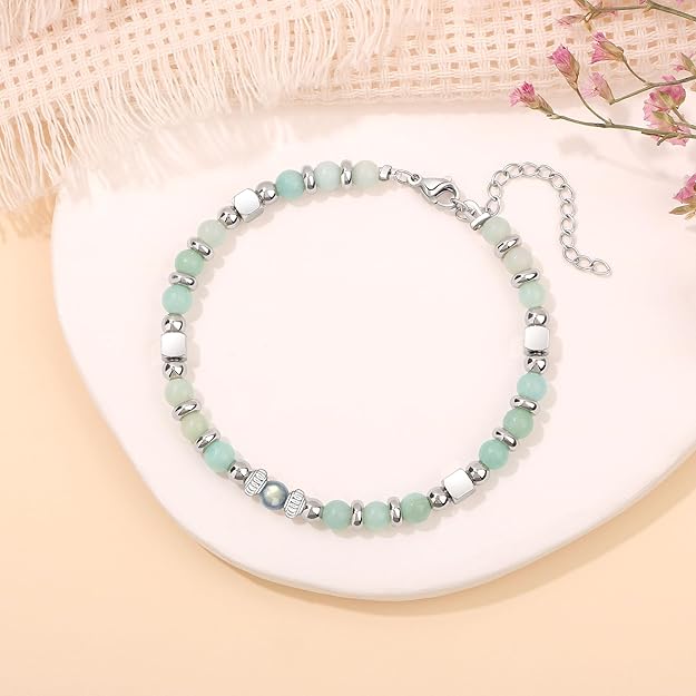 "Mother In Law" Bracelet Gift | Moonstone & Stainless Steel