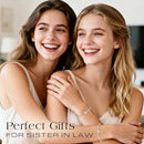 "To My Sister-in-Law" Bracelet Gift | Amazonite Gemstone & Stainless Steel