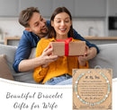 Anniversary Gift for Women | Bracelet with Year-Specific Message Card