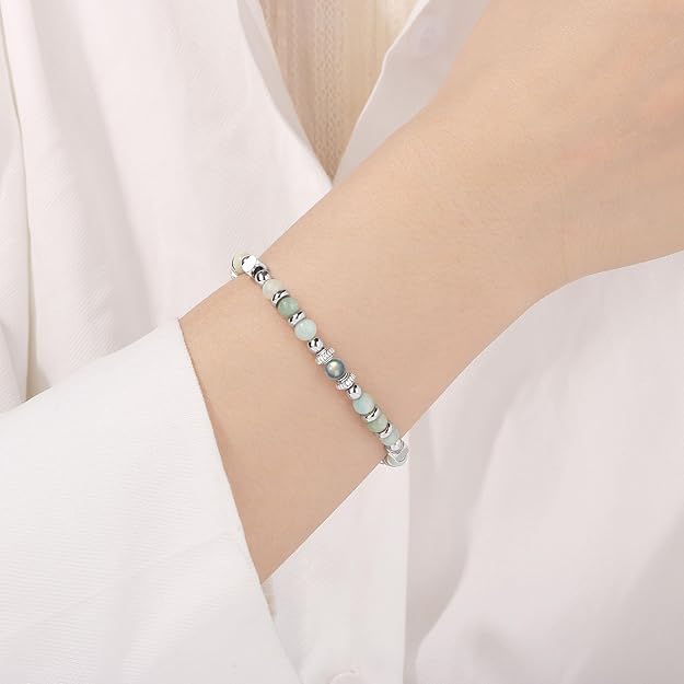 "Mother In Law" Bracelet Gift | Moonstone & Stainless Steel