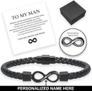 "To My Man" Infinity Personalized Bracelet