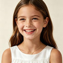 First Communion Gift for Girls - 14K Gold Plated Cross Necklace