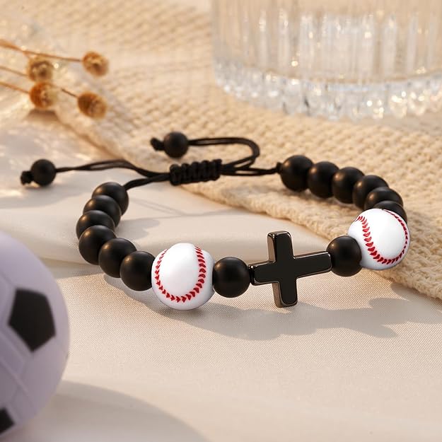 Baseball/Football/Basketball/Soccer Bracelet for Men, Son, Grandson