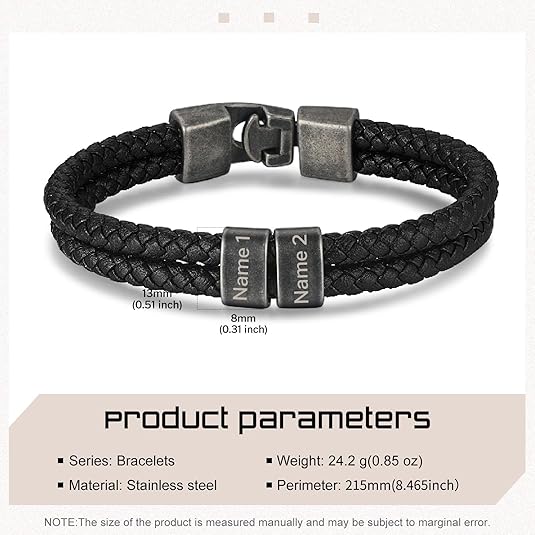 Personalisiertes Infinity-Armband „Für meinen Mann“