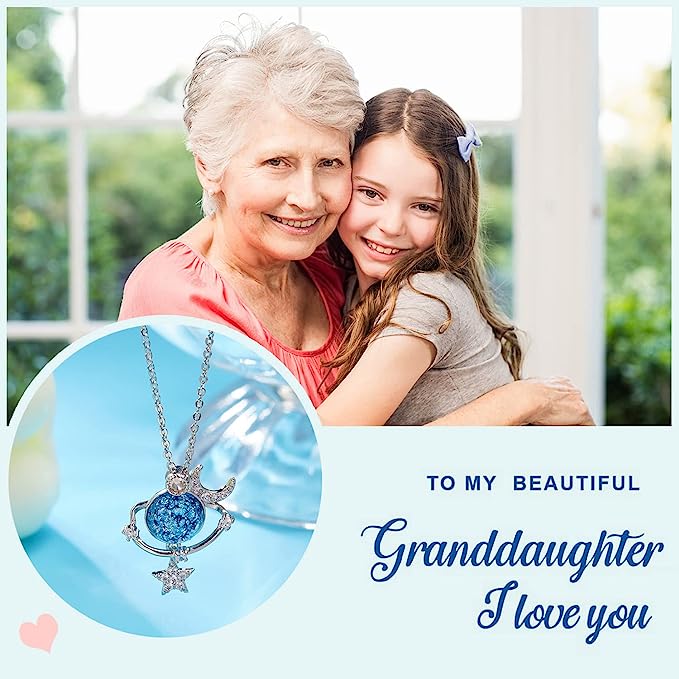 Daughter/Granddaughter | Special Star | 925 Silver Necklace W/ Zirconia & Gift Box