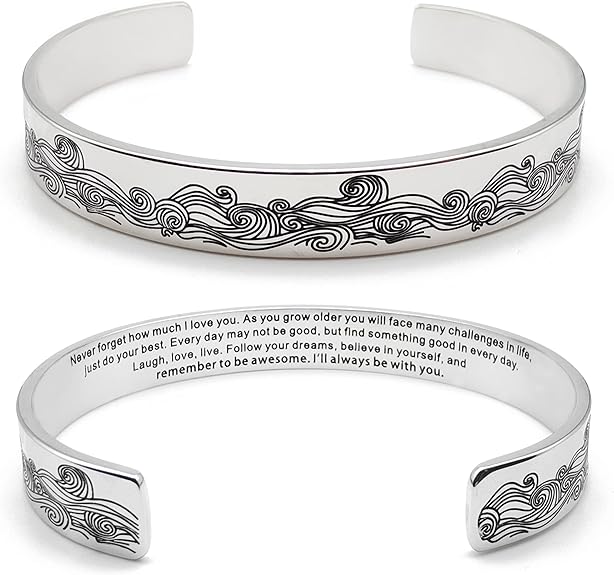 To My Daughter/Granddaughter Bracelet 'I Will Always Be With You'