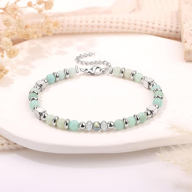 "Mother In Law" Bracelet Gift | Moonstone & Stainless Steel